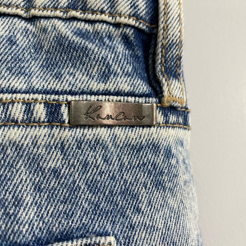 KanCan Light Wash Denim Jeans - Blue and White